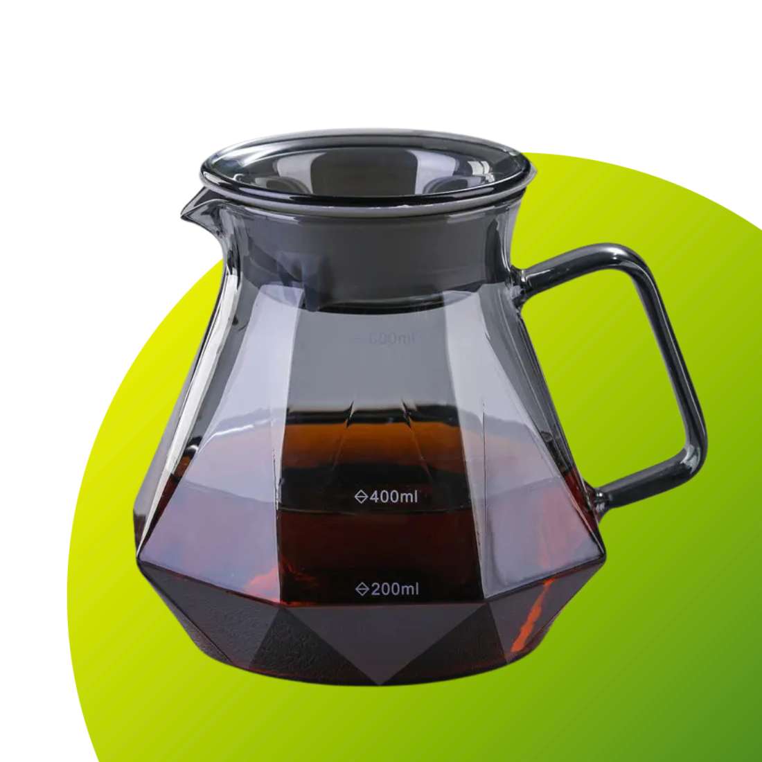 Glass Pour Over Set Green to Mean Coffee